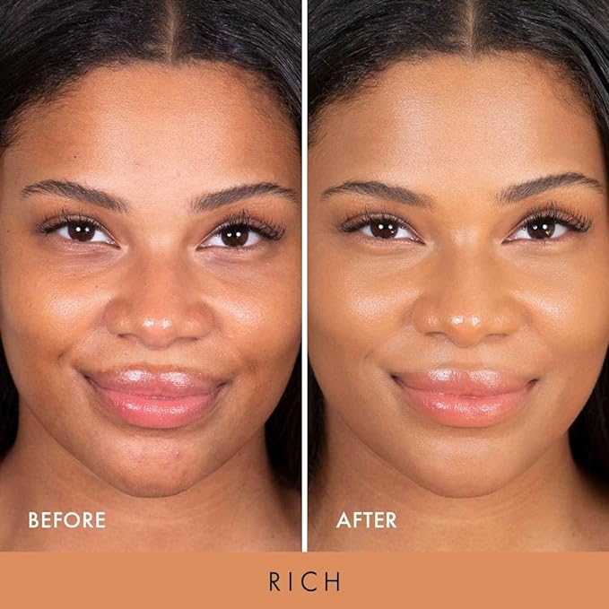 Wander Beauty Nude Illusion Liquid Foundation - Rich - Medium to Full Coverage Foundation with Niacinamide & Lotus Extract - Natural Skin Finish - Blurs, Conceals & Contours - Travel-Friendly Tube